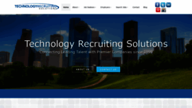 What Technologyrecruiting.com website looked like in 2019 (4 years ago)