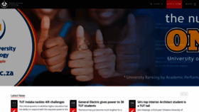 What Tut.ac.za website looked like in 2019 (5 years ago)