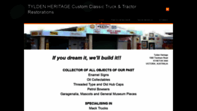 What Tyldenheritage.com.au website looked like in 2019 (4 years ago)