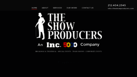 What Theshowproducers.com website looked like in 2019 (4 years ago)