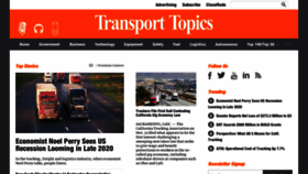 What Transporttopics.com website looked like in 2019 (4 years ago)