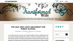 What Thetransformedwife.com website looked like in 2019 (4 years ago)