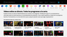 What Teleonlinedirecto.es website looked like in 2019 (4 years ago)