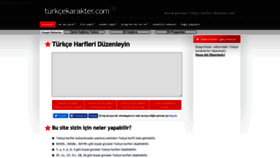 What Turkcekarakter.com website looked like in 2019 (4 years ago)