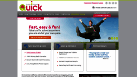 What Trafficschoolquick.com website looked like in 2019 (4 years ago)