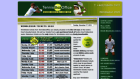 What Tennisboxoffice.com website looked like in 2019 (4 years ago)