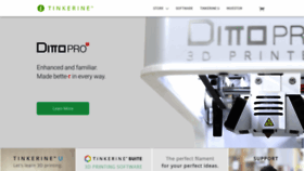 What Tinkerine.com website looked like in 2019 (5 years ago)