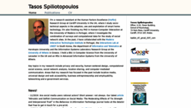 What Tasos-spiliotopoulos.com website looked like in 2019 (4 years ago)