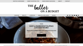 What Theballeronabudget.com website looked like in 2019 (4 years ago)