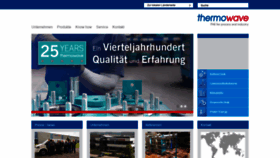 What Thermowave.de website looked like in 2019 (4 years ago)