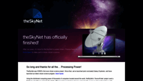 What Theskynet.org website looked like in 2019 (4 years ago)