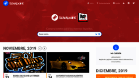 What Ticketpoint.mx website looked like in 2019 (4 years ago)