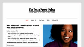What Thetoxicpeopledetox.com website looked like in 2019 (4 years ago)