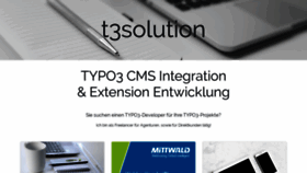 What T3solution.de website looked like in 2019 (4 years ago)