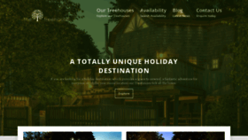 What Treehouseholidays.com website looked like in 2019 (4 years ago)