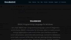 What Thinbasic.com website looked like in 2019 (4 years ago)