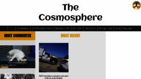 What Thecosmosphere.com website looked like in 2019 (4 years ago)
