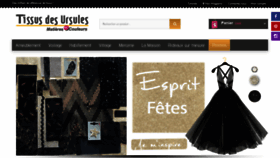What Tissusdesursules.fr website looked like in 2019 (4 years ago)