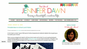 What Thelifeofjenniferdawn.com website looked like in 2019 (4 years ago)