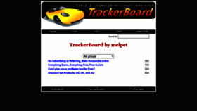 What Trackerboard.com website looked like in 2019 (4 years ago)