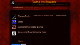 What Takingtheescalator.com website looked like in 2019 (4 years ago)