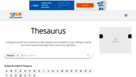 What Thesaurus.yourdictionary.com website looked like in 2019 (4 years ago)