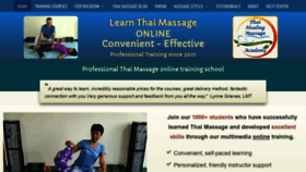What Thaihealingmassage.com website looked like in 2019 (4 years ago)
