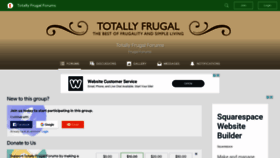 What Totallyfrugal.com website looked like in 2019 (4 years ago)