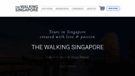 What Thewalkingsingapore.com website looked like in 2019 (4 years ago)