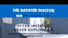 What Thebathtubdoctorvictoria.ca website looked like in 2019 (4 years ago)