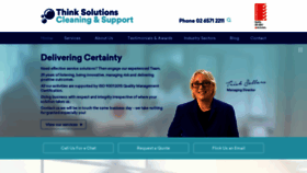 What Thinksolutionscleaning.com.au website looked like in 2019 (4 years ago)