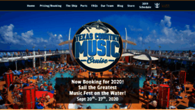 What Texascountrymusiccruise.com website looked like in 2019 (4 years ago)