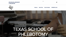 What Texasschoolofphlebotomy.com website looked like in 2019 (4 years ago)