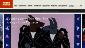 What Theautry.org website looked like in 2019 (5 years ago)