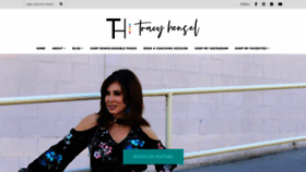 What Tracyhensel.com website looked like in 2019 (4 years ago)