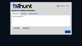 What Tmhunt.com website looked like in 2019 (4 years ago)
