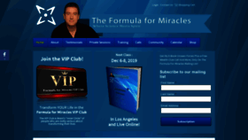 What Theformulaformiracles.com website looked like in 2019 (4 years ago)