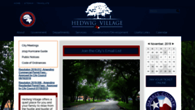 What Thecityofhedwigvillage.com website looked like in 2019 (4 years ago)