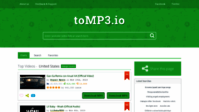 What Tomp3.pro website looked like in 2019 (4 years ago)