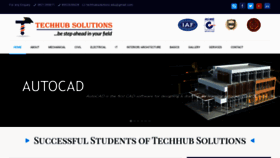 What Techhubsolutions.in website looked like in 2019 (4 years ago)