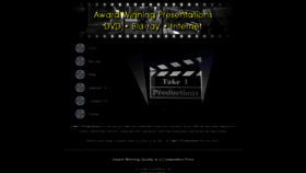 What Take1productions.com website looked like in 2019 (4 years ago)