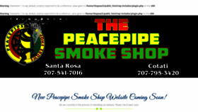 What Thepeacepipesmokeshop.com website looked like in 2019 (4 years ago)