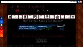 What Thebesthorrormovies.com website looked like in 2019 (4 years ago)