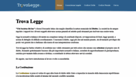 What Trovalegge.it website looked like in 2019 (4 years ago)