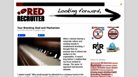 What Theredrecruiter.com website looked like in 2019 (4 years ago)