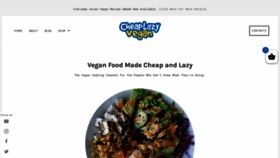 What Thecheaplazyvegan.com website looked like in 2019 (4 years ago)