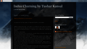 What Tusharkansal.com website looked like in 2019 (4 years ago)
