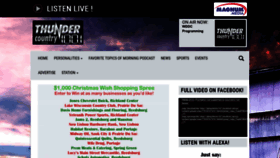 What Thunder100fm.com website looked like in 2019 (4 years ago)
