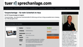 What Tuer-sprechanlage.com website looked like in 2019 (4 years ago)