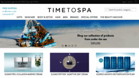 What Timetospa.co.uk website looked like in 2019 (4 years ago)